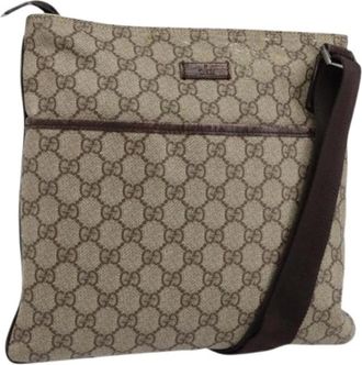Gucci Pre-owned Cross Body Bags, female, Beige, Size: ONE SIZE Pre-owned Plastic Cross Body Bag