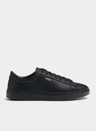 BOSS Mens Kieran white leather sneakers Men