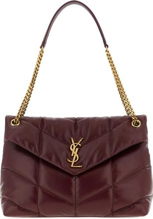 Saint Laurent Cherry Puffer Medium Shoulder Bag