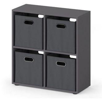 Vicco Separador De Ambientes Tetra, Gris, 72 X 72.6 Cm Vicco