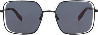 McQ by Alexander McQueen 52mm Square Sunglasses in Black Black Grey at Nordstrom Rack