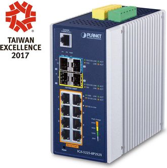 Planet Ip30 Industrial L2+/l4 De 8 Puertos, Igs-5225-8p2s2x