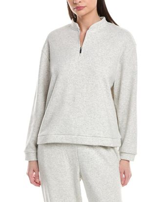 Natori Nova Cozy Brushed Knit Everywhere Zip-Up Top