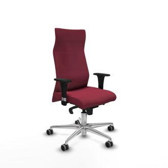 Piqueras y Crespo Sill&oacute;n De Oficina Piqueras Y Crespo B1c086g Granate