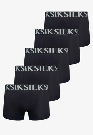 Siksilk Mens Black Pack of 5 Boxer Shorts XXL