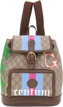 Gucci Brown Pvc Backpack (Pre-Owned)