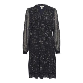 Part Two Munya PW DR - Dames - Casual kleedjes - Blauw - 2XL - Chiffon - Kleedjes