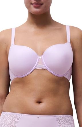 Chantelle C Jolie Comfort Convertible T-Shirt Bra in Mauve at Nordstrom, Size 32G