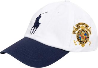 Polo Ralph Lauren Big Pony Twill Ball Cap - Heren - Petten - Wit - ONE Size - Katoen - Accessoires