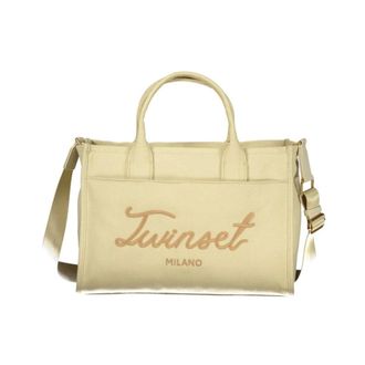 Twinset Tote Bags, female, Beige, Size: ONE SIZE Tote Bag