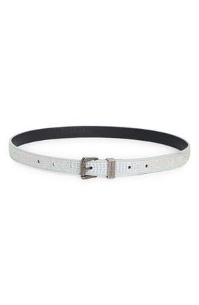 Kurt Geiger Rhinestone Embellished Belt in Silver at Nordstrom Rack, Size Large/x-Large