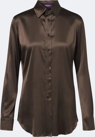 Ralph Lauren Collection Silk-blend satin shirt