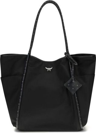 MCM Black Fabric Shoulder Womens Bag