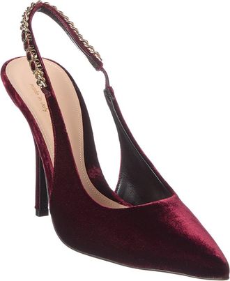 Gucci Signoria 100 Velvet Slingback Pump