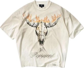 Represent T-Shirt - Heren - T-shirts - Beige - S - Katoen - Tops