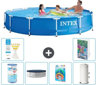 Intex Piscina Con Estructura Redonda - 366x76 Cm - 7-piezas S126