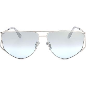 Retro Superfuture 54mm Aviator Sunglasses in Silver at Nordstrom Rack