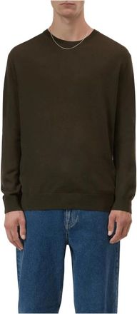Closed Truien & Vesten, Heren, Groen, S, Wol, Pull Laine Ronde Hals Trui