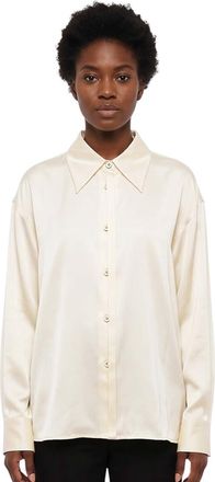 Jil Sander Off White Loose Solid Shirt