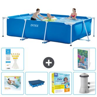 Intex Piscina Con Estructura Rectangular - 300x200x75 Cm - 7-piezas S117