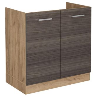 Vicco Mobile lavello cucina R-Line, Grigio nobile, 80 cm senza piano di lavoro Vicco