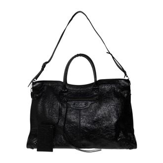 Balenciaga Le City Travel Bag - Heren - Weekendtassen - Zwart - ONE Size - Katoen - Tassen