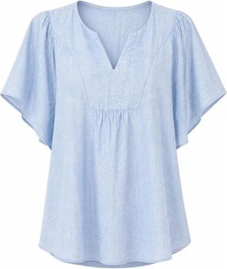 2-Biz Mujer, Blusas y Camisas, Azul, Talla: S