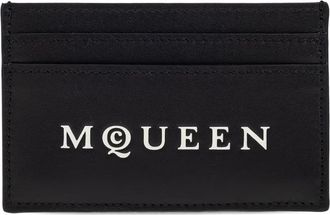 Alexander McQueen Portacarte con stampa - Grigio
