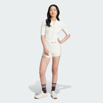 adidas Originals Womens Premium Knit Bodysuit - Off-White viscose - Size X-Small