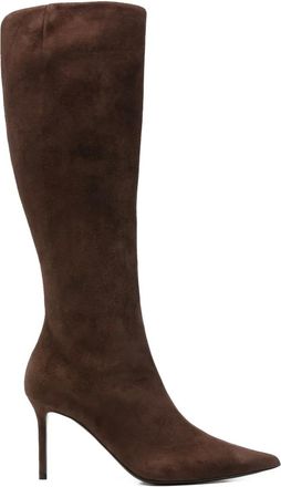 Giuseppe Zanotti 85mm pointed-toe boots - women - Calf Leather/Suede/Calf Leather - 38 - Brown