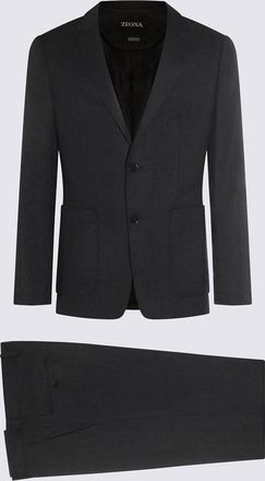 Ermenegildo Zegna Dark Grey Cashmere Suits