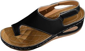 Generic Womens Adjustable Strap Flip Flops Summer Casual Comfortable Slides with Non Slip Sole Orthopedic Arch Support Sandals Wide Width Outdoor Walking Shoe