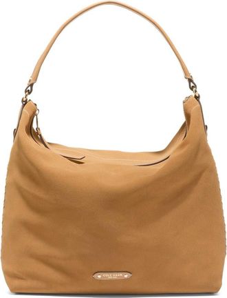 Cole Haan Isabella Leather Hobo Bag in Ch Golden Honey Suede at Nordstrom