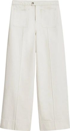 SOEUR Harry Jeans - Dames - Wijde Broeken - Wit - S - Katoen - Broeken