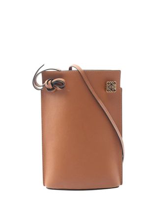 Loewe 2010-2025 Leather Dice Pocket crossbody bag - Brown