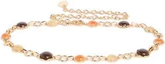 Steve Madden Crystal Chain Belt in Multi-Gold at Nordstrom Rack, Size Large/x-Large
