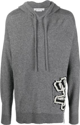Off-white Intarsia Knit Hoodie OMHA155F22KNI0010610
