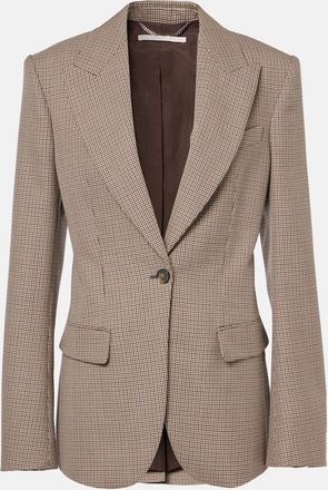 Stella McCartney Checked virgin wool blazer