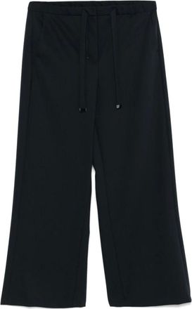 Max Mara Dames, Broeken, Blauw, Maat: 2XS Wol