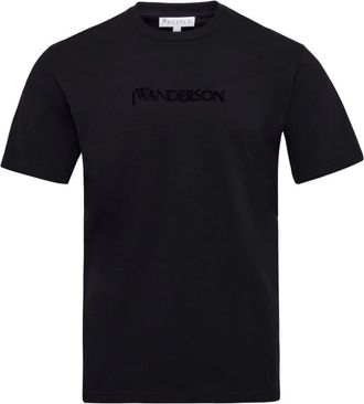 J.W.Anderson Logo Embroidery T-shirt - Heren - T-shirts - Zwart - S - Katoen - Tops