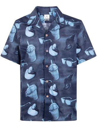 Paul Smith Mens Short Sleeves Casual Fit Shirt