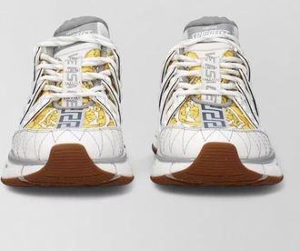 Versace fabric low-top sneakers