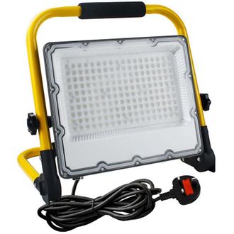 OEM Foco Led Para Obras De 100 W Con Interruptor: Potente Iluminaci&oacute;n Impermeable Ip66 Para Obras De Construcci&oacute;n, 6500 K, 15 000 L&uacute;menes, Con Enchufe Y C