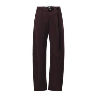 Pinko Pinko, Broeken, Dames, Bruin, M, Wide Broeken