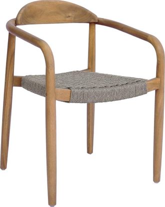 Kenay Home Silla exterior madera de acacia - cuerda natural 57 x 76 cm