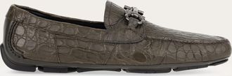 Ferragamo Men Gancini ornament driver Green Size 10.5