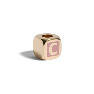 Miu Miu Enameled Metal Dice Charm, Woman, Orchid Pink