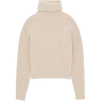 Fortela Cashmere Turtleneck Sweater in Cream at Nordstrom, Size X-Small Eu