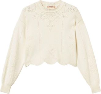 Twin-Set Pullover Weiß