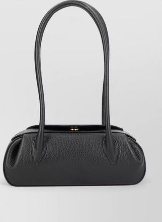 Yuzefi shoulder bag long handles structured shape textured